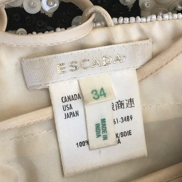 RARE Escada “True Love” Sequinned Halter Top - Picture 4 of 10